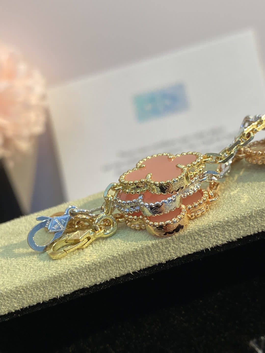 Van Cleef & Arpels Vintage Alhambra Pink Gold Bracelet